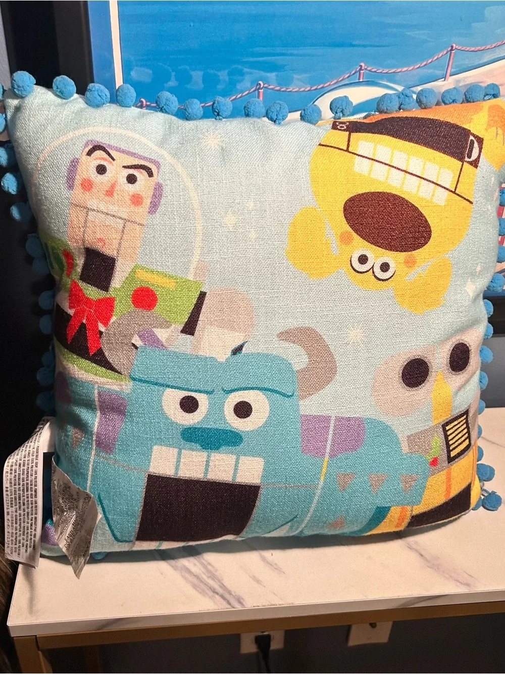 Disney Parks Pixar Toy To The World Christmas Holiday Pillow